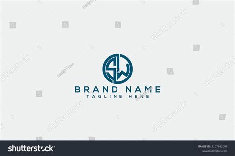 Sw S W Unique Logo Design Stock Vector (Royalty Free) 2107842098 | Shutterstock