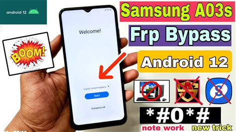 Samsung A03s FRP Unlock Android 12 | New Method 2023 | Samsung (A037F) Google Account Bypass ...