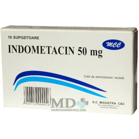 Indometacin sup 50mg #6: Buy Online on MedicinesDelivery.com