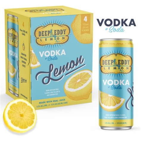 Deep Eddy Lemon Vodka & Soda Ready to Drink Cocktail, 4 pk / 355 ml - Smith’s Food and Drug