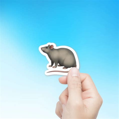 Rat 🐀 2-Inch Die-Cut Emoji Sticker. Printed in the USA. Get yours HERE ...