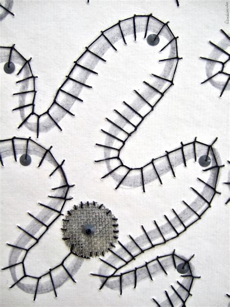 Alien Life Form "detail view" | Marker, button hole stitched… | Flickr