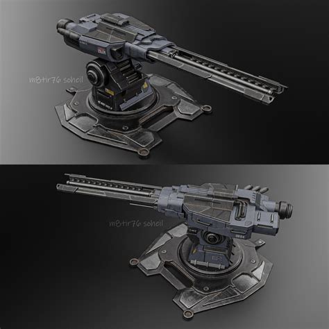 ArtStation - Sci-fi Railgun 🔫