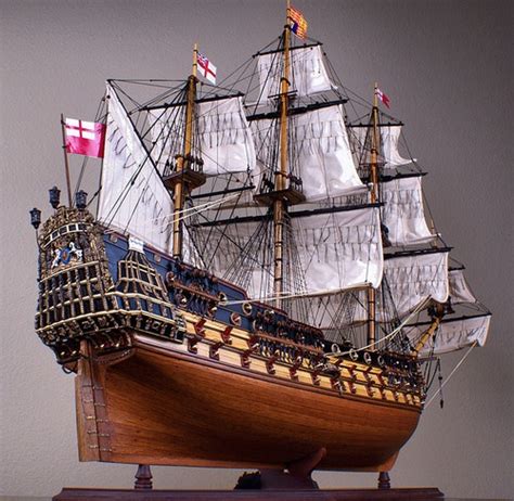 HMS Prince 45 "Modelo de Madera SHIP Gran Escala de Navegación Gran Barco Británico Model ...