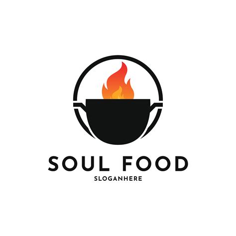 Soul food hot logo design creative idea with circle 26971284 Vector Art ...