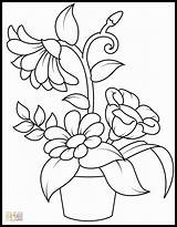 Easy Flower Coloring Pages 4 – Simply sketch template