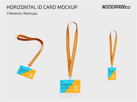 Horizontal ID Card PSD Mockup on Behance