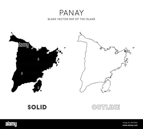 Panay map. Blank vector map of the Island. Borders of Panay for your infographic. Vector ...