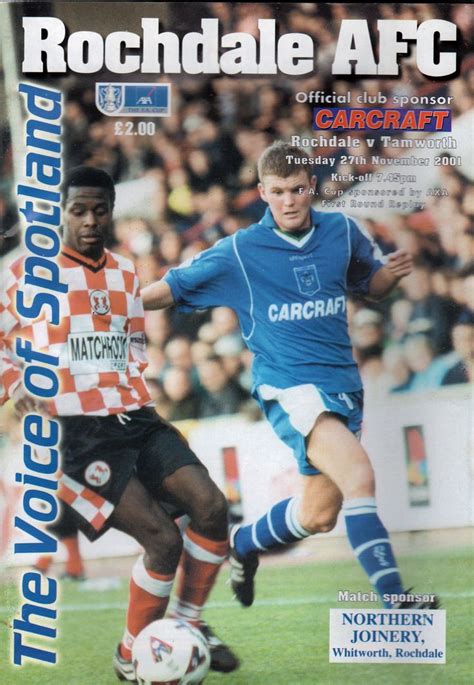 Rochdale AFC - Rochdale, Borough of Rochdale | Rochdale, Football program, Fa cup