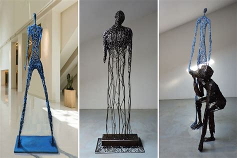 Futuristic Figures From Wire Sculpture Artist Michele Rizzi - Obsessed with Art