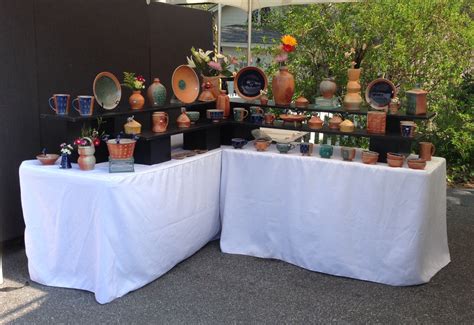 Ron Philbeck Pottery Craft show booth Pottery Display Soda Fired ...