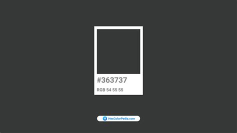 Dark Grey - Hex Color Conversion - Color Schemes - Color Shades - Pantone color | Hexcolorpedia