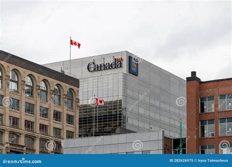 RBC Royal Bank of Canada Logo on a Building in Ottawa Downtown, Canada ...