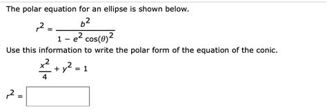 Equation For Ellipse In Polar Coordinates - Tessshebaylo