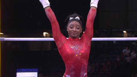 Simone Biles' uneven bars routine in apparatus final at worlds - NBC Sports