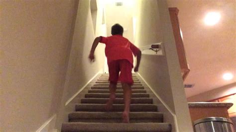 Falling down stairs PRANK!! - YouTube