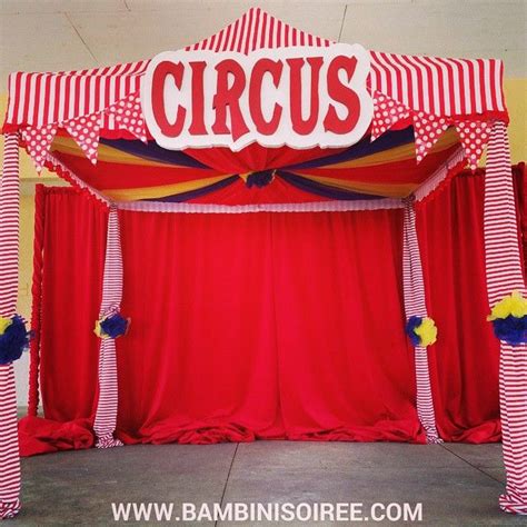 Our 8 x 8 activity tent after its Circus makeover! BAMBINI SOIREE : specialty rentals for chic ...