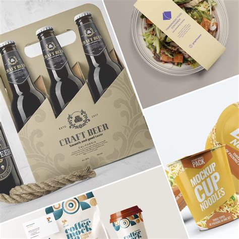 30 remarkable drink & food Packaging Design Mockups