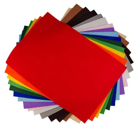 Basic Colors Felt Assortment (9" x 12") -15 sheets | National Nonwovens