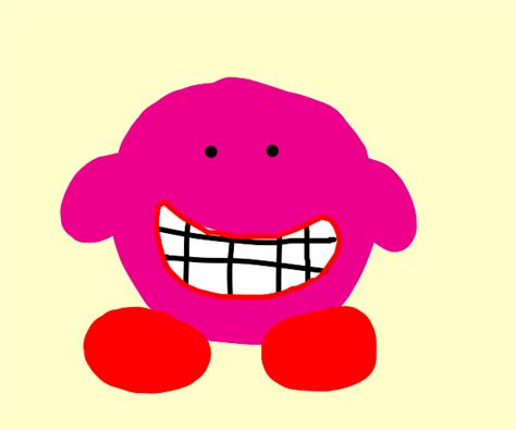 Kirby with teeth - Drawception