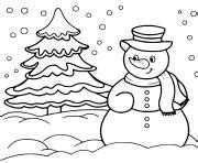 Coloriage Flocon De Neige Dessin Hiver à imprimer