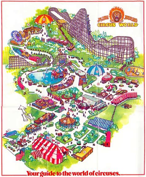 Circus World - 1980 Theme Park Map