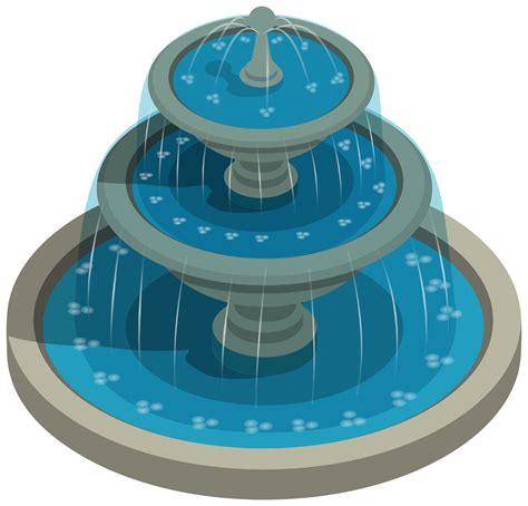 Cartoon Water Fountain - Fontaine Cartoon Water Clipart Vector Dibujos ...