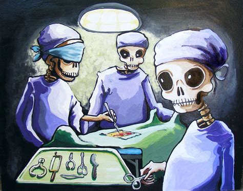 Creepy Doctor Painting. Gothic Horror Art Print. Skeleton doctor ...