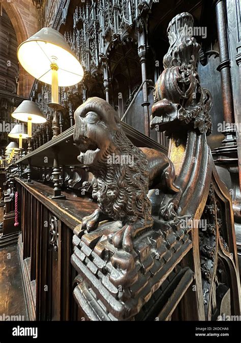 Interior of Manchester Cathedral Stock Photo - Alamy