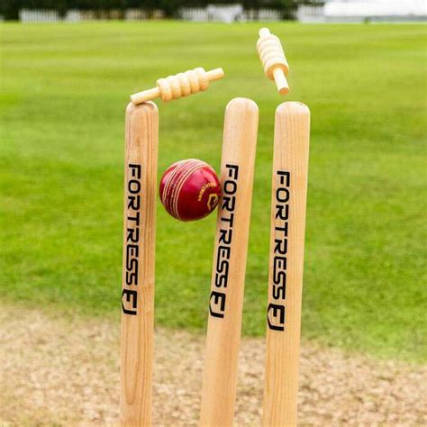 FORTRESS Wooden Cricket Stumps [ICC Regulation] | Net World Sports