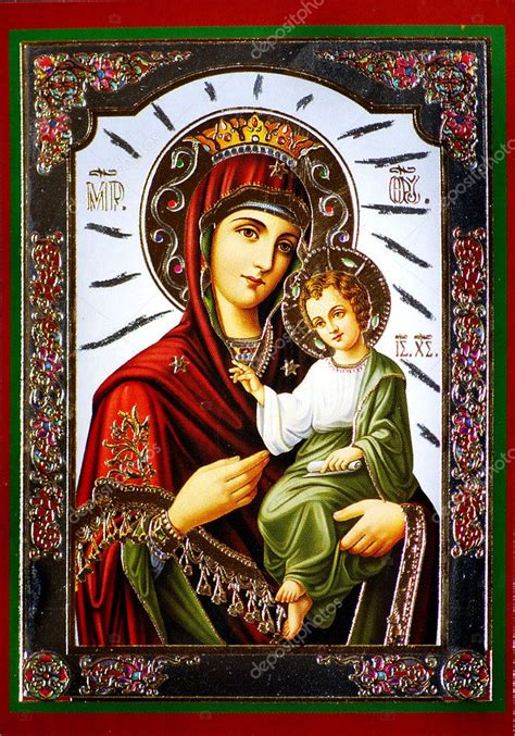 Virgin Mary with Jesus icon Stock Photo by ©Dessie_bg 1579988