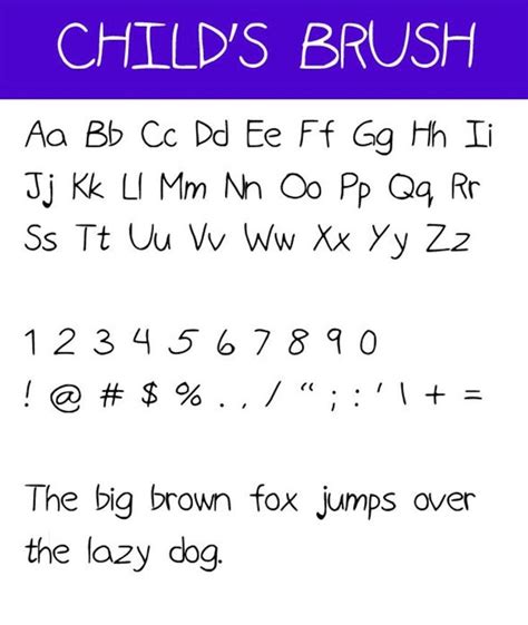 42 Best Child-Friendly Fonts (Kids' Handwriting Styles) | Kids handwriting, Kids handwriting ...