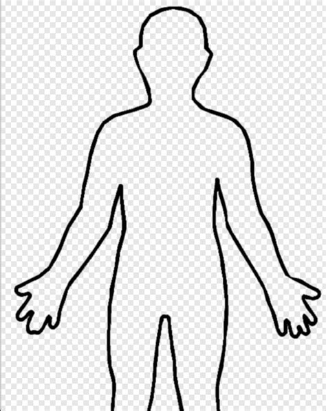 Outline Of Human Body Printable