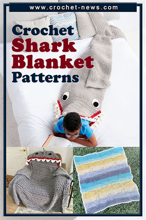 5 Crochet Shark Blanket Patterns - Crochet News