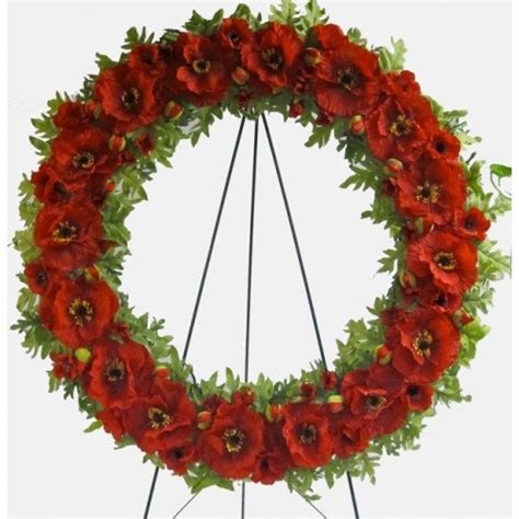 Poppy Wreaths Remembrance Day - Artificial | Bulk Poppies Flower