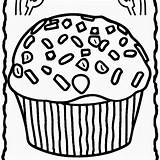 Muffin Coloring Page · Creative Fabrica sketch template