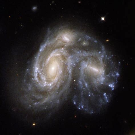 Collision Between Two Spiral Galaxies