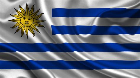 Download Uruguay Flag In Satin Fabric Wallpaper | Wallpapers.com