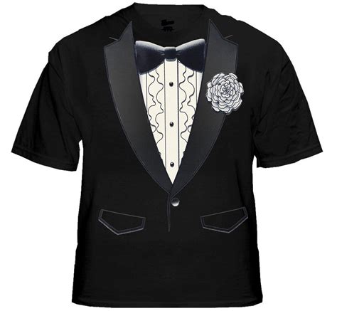 Tuxedo Tees - Retro Ruffled Tuxedo T-Shirt – Bewild