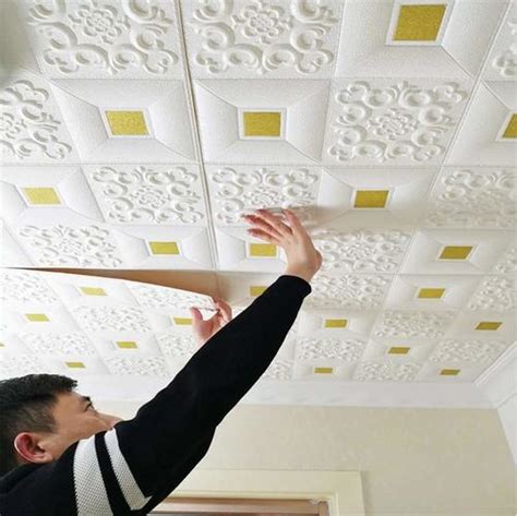 Any Foam Wall 3d Ceiling Tiles Panel Vinyl Stickers Self-adhesive at ...