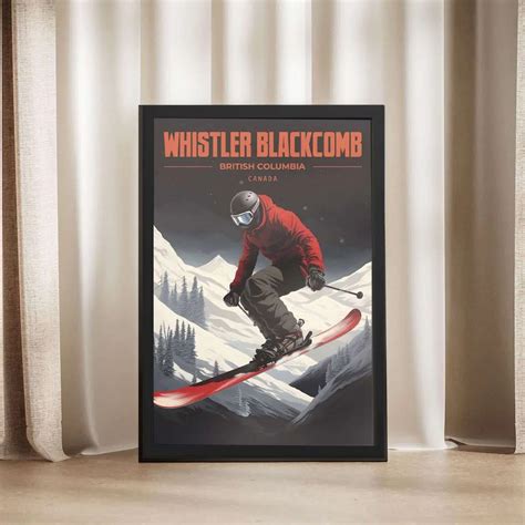 Whistler Blackcomb Monoski Poster | United World Memories