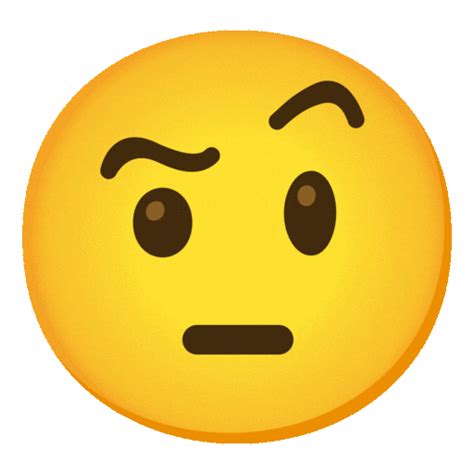 Raised Eyebrow Emoji GIF