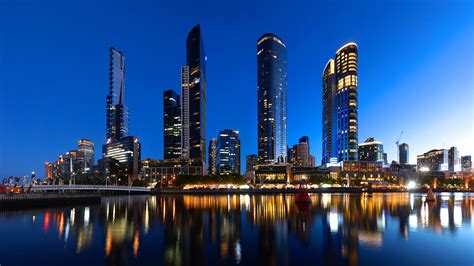 The Southbank Skyline in Melbourne - backiee