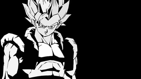 HD wallpaper: Dragon Ball, Anime, Black & White, Gogeta (Dragon Ball ...