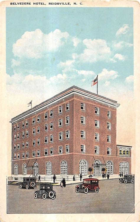 Reidsville North Carolina Belvedere Hotel General View Antique Postcard V11290 - Mary L. Martin ...