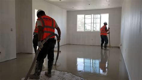 Gypsum Concrete Pour | Gypsum, Concrete, Underlayment