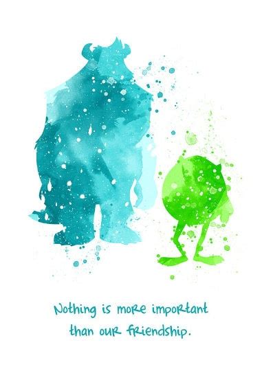 Monsters University Quote IV POSTER: Watercolor wall art, Monsters ...