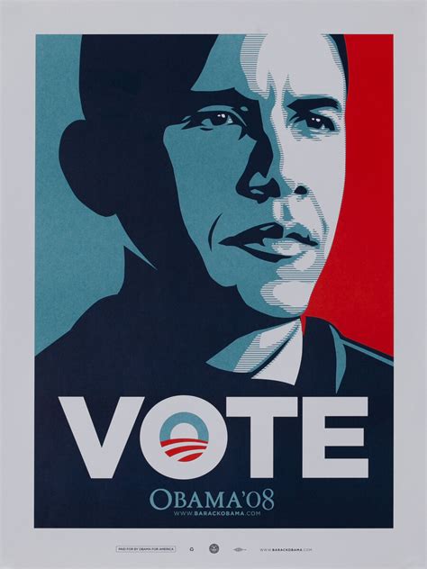 VOTE Obama '08 - Barack Obama 2008 Presidential Campaign Poster | David ...