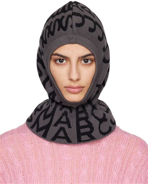 Marc Jacobs: Black Monogram Balaclava | SSENSE