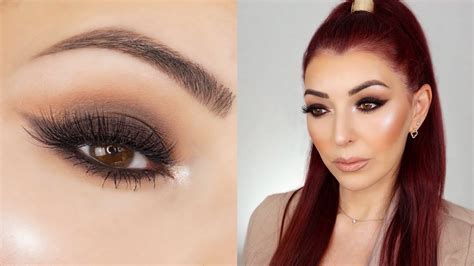 BROWN MATTE SMOKEY CAT EYE MAKEUP TUTORIAL - YouTube